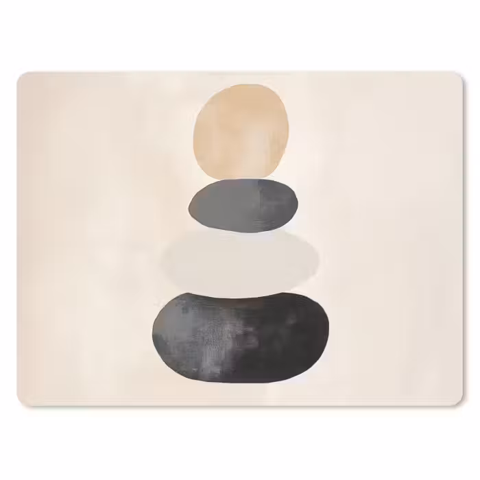 Mauspad - Japandi - Wabi sabi - Beige