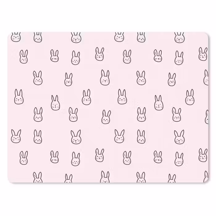 Mauspad - Kaninchen - Minimalistisch - Rosa