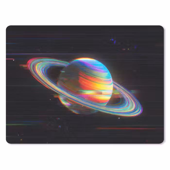 Mauspad - Planet - Kreis - Bunt