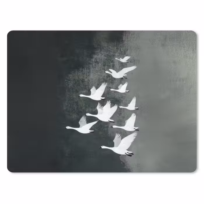 Mauspad - Vogel - Japandi - Grün