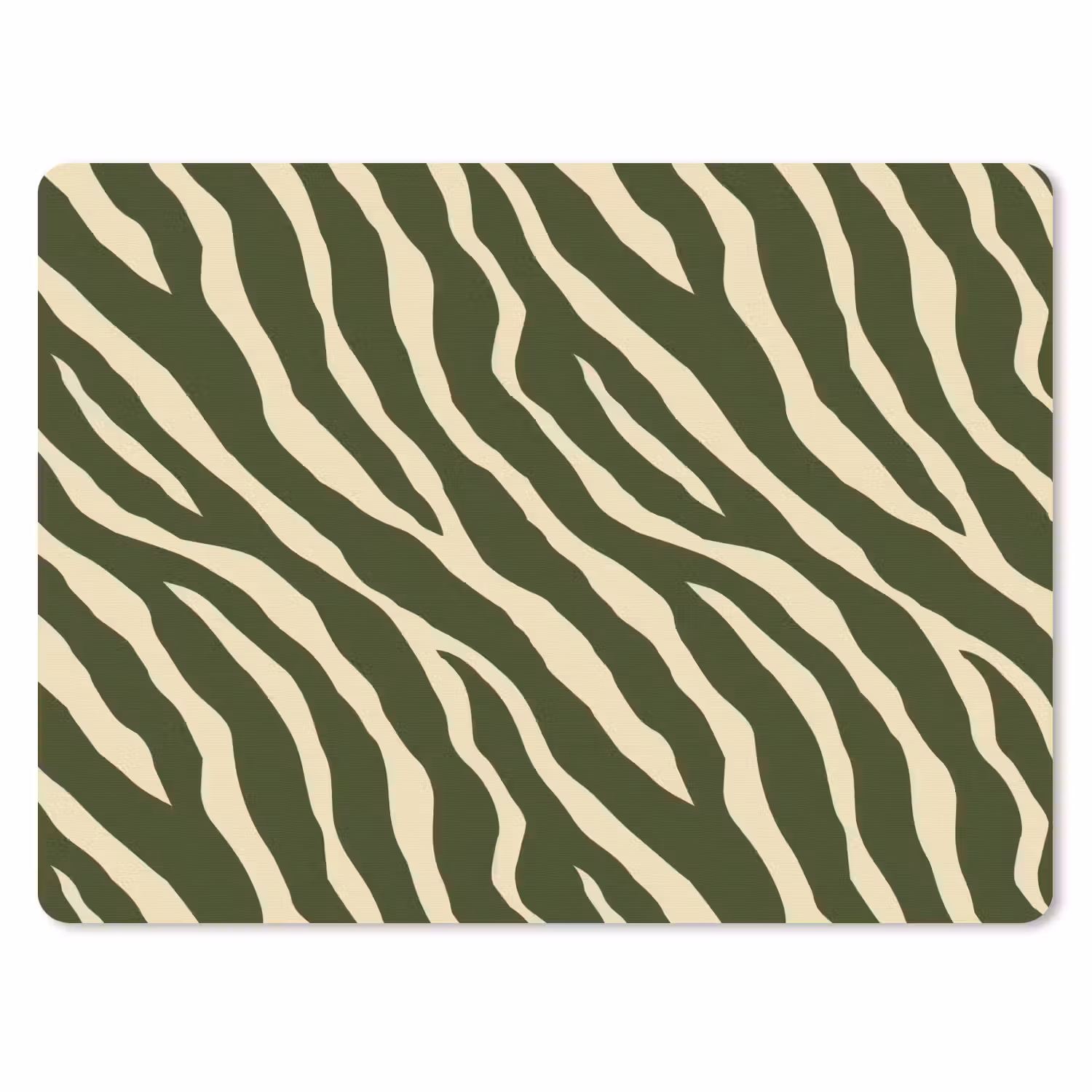 Mauspad - Zebra - Muster - Grün