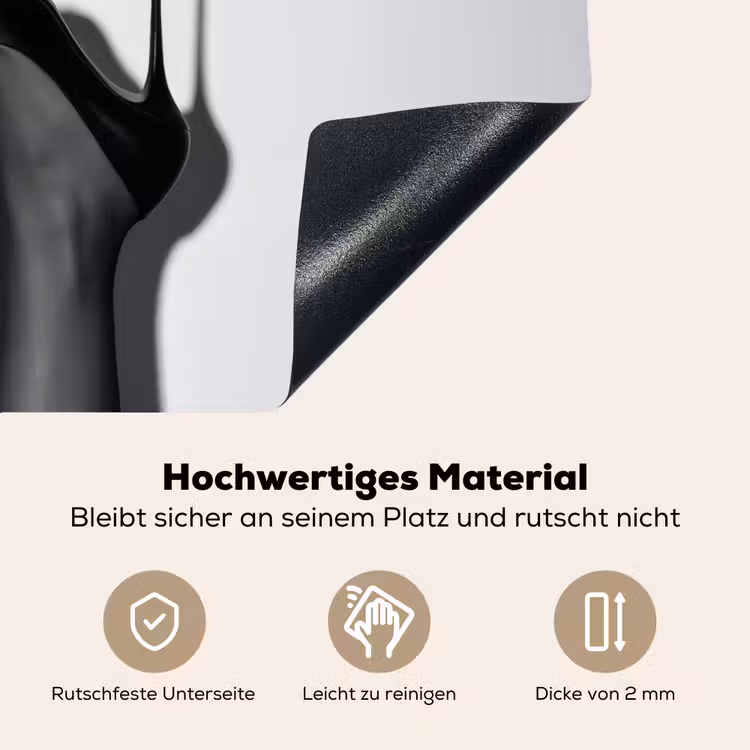 Hak - Wijn - Minimalistisch - Zwart Inductie beschemer met haakjes klein -ky-onderkant-de