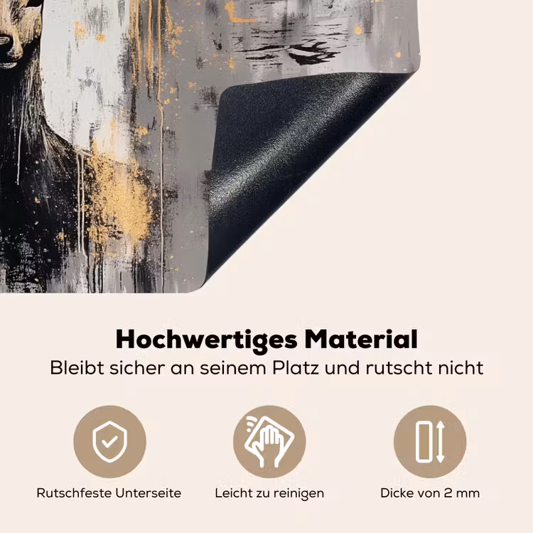 Abstract - Hert - Gewei - Goud Inductie beschemer met haakjes klein -ky-onderkant-de