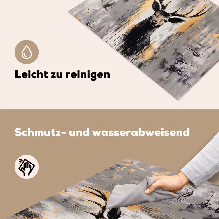 Abstract - Hert - Gewei - Goud Inductie beschemer met haakjes klein -ky-schoon-de