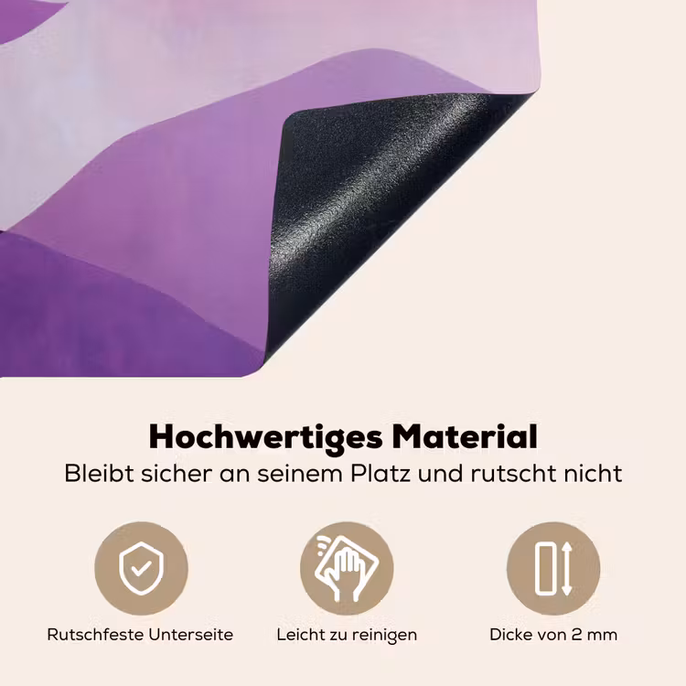 Abstract - Heuvels - Landschap - Paars Inductie beschemer met haakjes klein -ky-onderkant-de