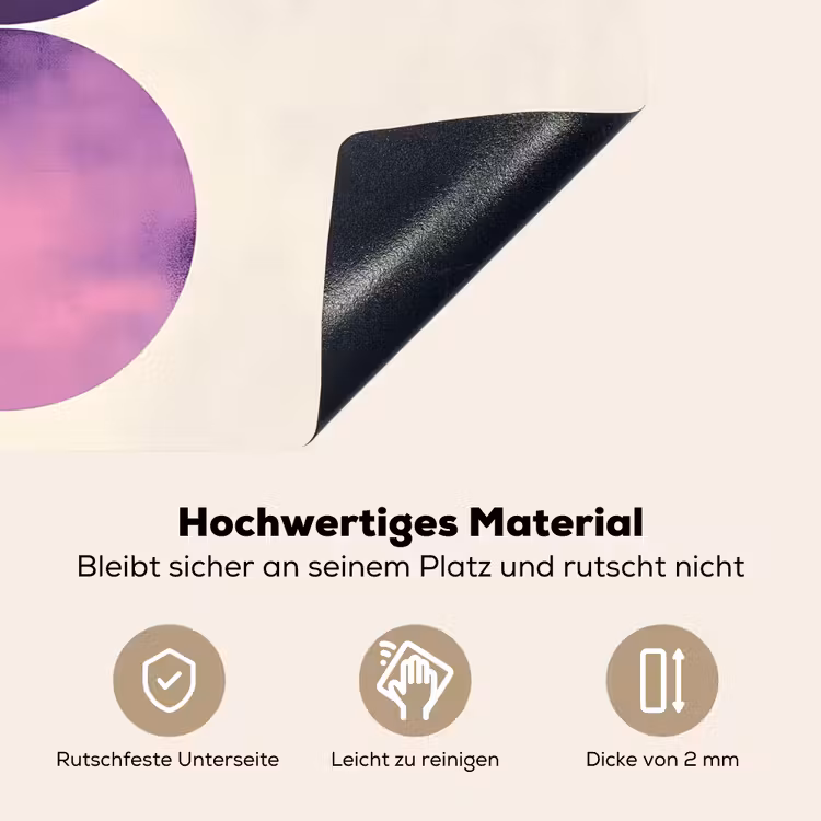 Abstract - Cirkels - Paars Inductie beschemer met haakjes klein -ky-onderkant-de