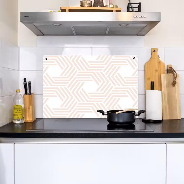 Abstract - Patronen - Design Inductie beschemer met haakjes klein 777 -sfeer2
