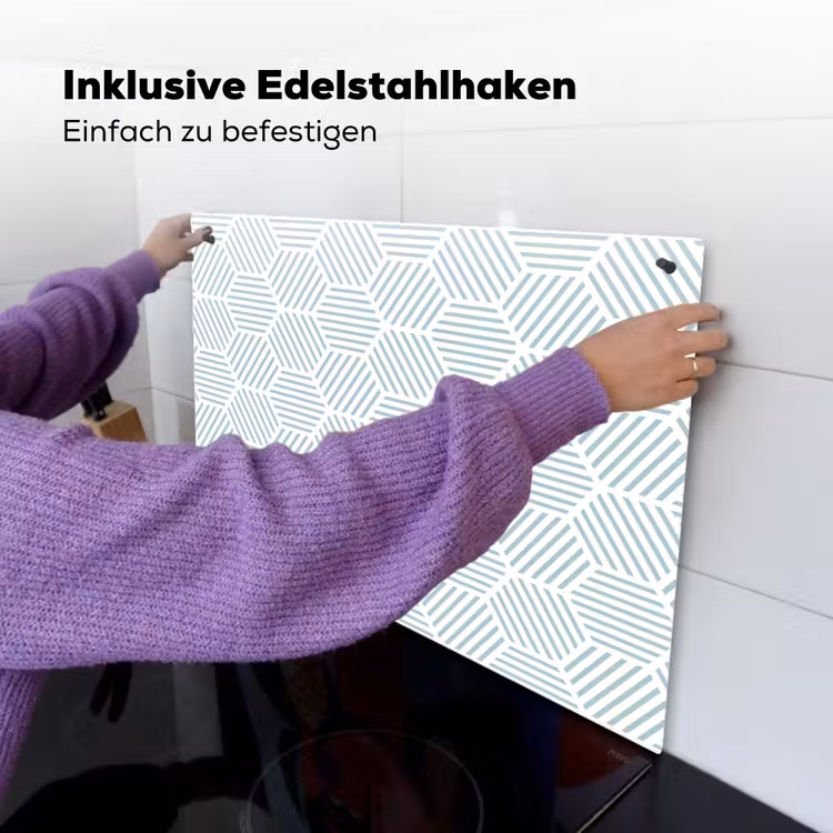 Abstract - Patronen - Design Inductie beschemer met haakjes klein 777 -ky-ophangen-de