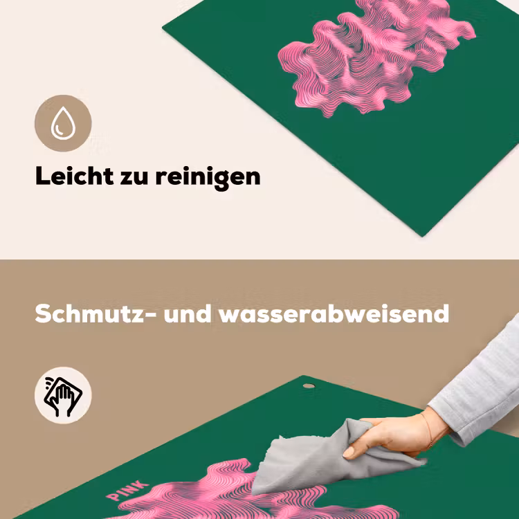 Abstract - Pink - Lijnen - Groen Inductie beschemer met haakjes klein -ky-schoon-de