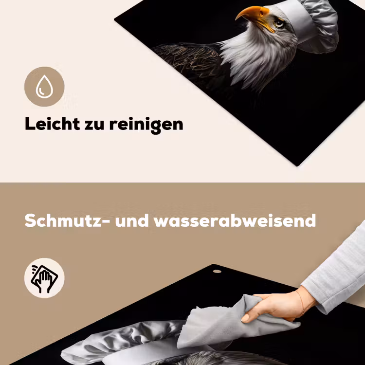 Arend -Amerika - Koksmuts - Vogel - Stoer Inductie beschemer met haakjes klein -ky-schoon-de