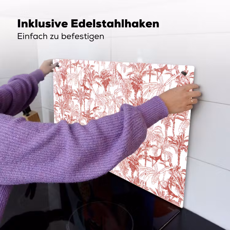 Aap - Oerwoud - Rood Inductie beschemer met haakjes klein 777 -ky-ophangen-de