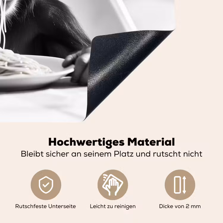 Aap - Spaghetti - Zonnebril - Zwart wit - Cool - Dier Inductie beschemer met haakjes klein -ky-onderkant-de