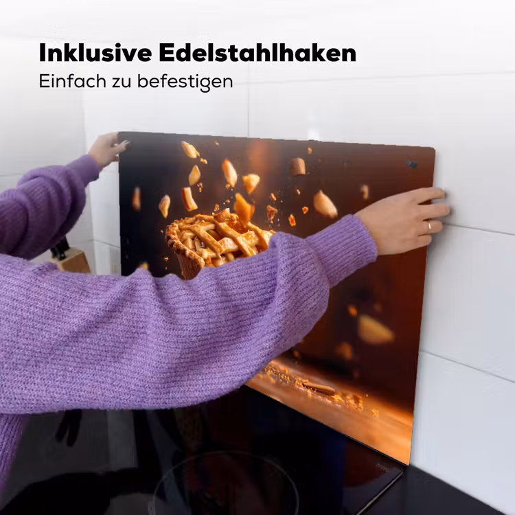 Appel - Taart - Warm - Eten Inductie beschemer met haakjes klein -ky-ophangen-de
