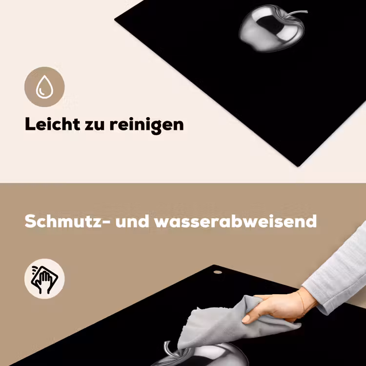 Appel - Metallic - Symmetrisch Inductie beschemer met haakjes middel -ky-schoon-de