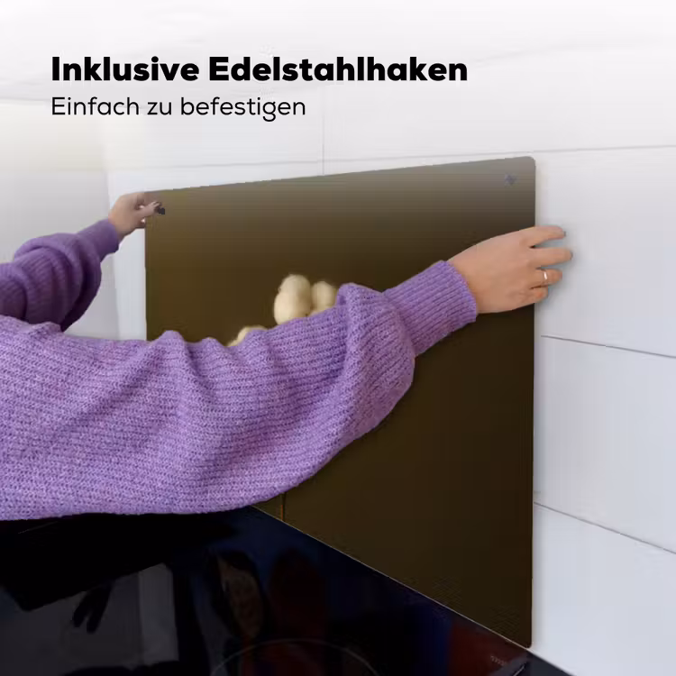 Takken - Katoen - Wit - Bollen Inductie beschemer met haakjes middel -ky-ophangen-de