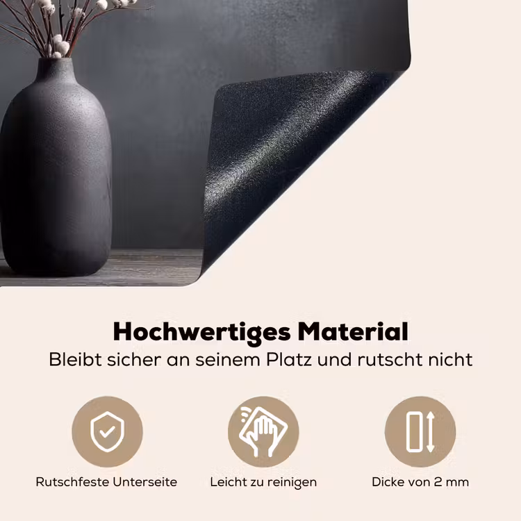 Takken - Vaas - Bolletjes - Wit Inductie beschemer met haakjes middel -ky-onderkant-de