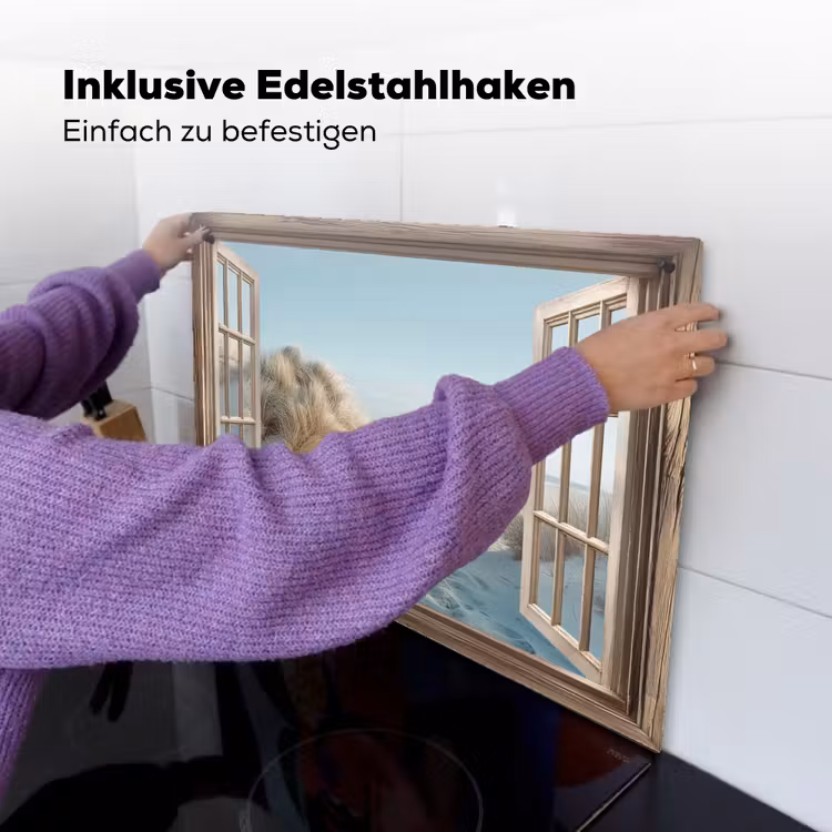 Doorkijk - Helmgras - Duinen - Zee - Landschap Inductie beschemer met haakjes klein -ky-ophangen-de
