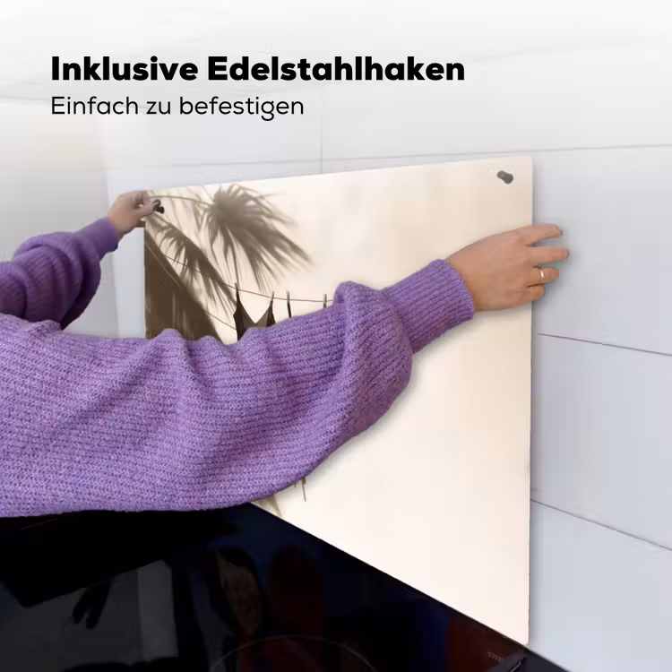 Badkleding - Palmbomen - Schaduw - Tropisch Inductie beschemer met haakjes middel -ky-ophangen-de