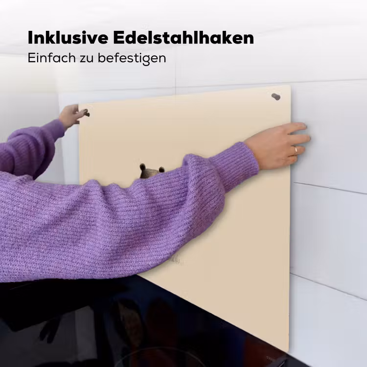 Beer - Donkerbruin - Minimalistisch Inductie beschemer met haakjes middel -ky-ophangen-de