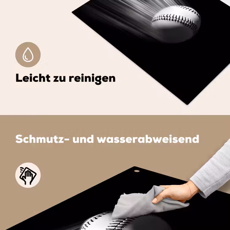Honkbal - Wit - Vliegt Inductie beschemer met haakjes klein -ky-schoon-de