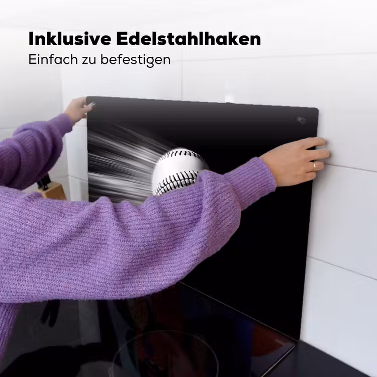 Honkbal - Wit - Vliegt Inductie beschemer met haakjes klein -ky-ophangen-de