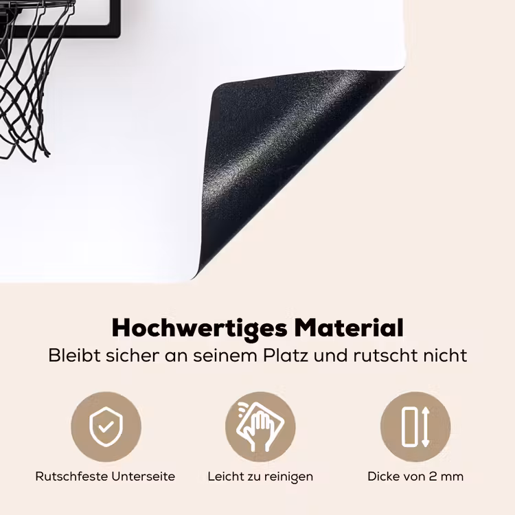 Basketbalbord - Minimalistisch - Zwart Inductie beschemer met haakjes klein -ky-onderkant-de