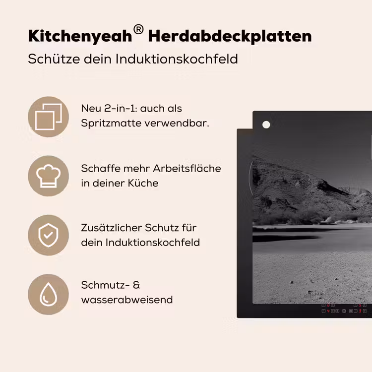 Basketbalpaal - Landschap - Zand - Wit Inductie beschemer met haakjes klein -ky-usp-de