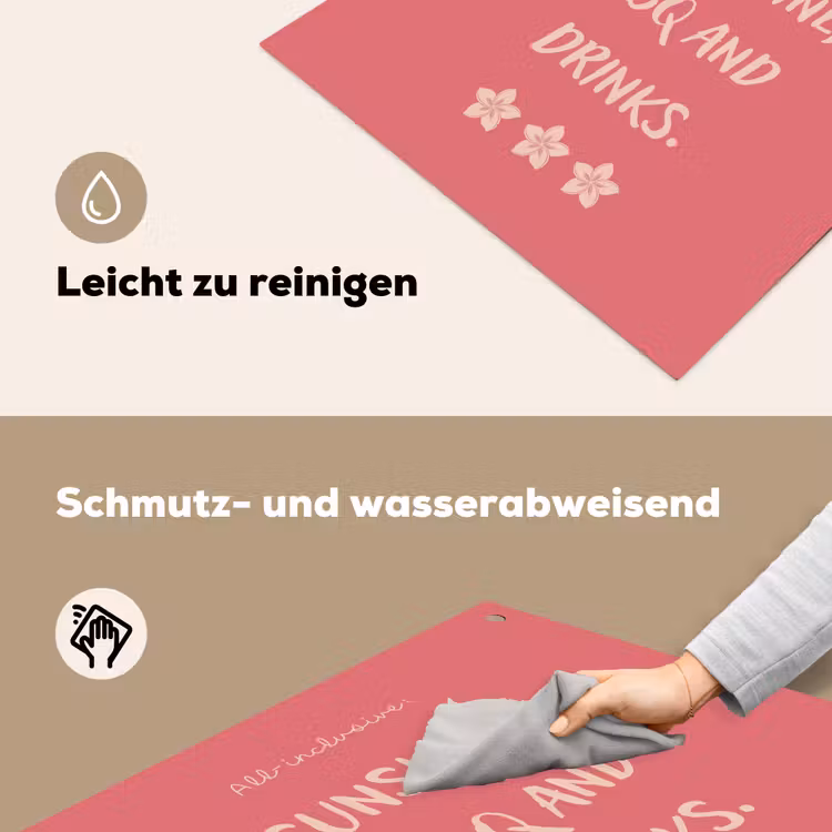BBQ - Quote - Roze - Zomer Inductie beschemer met haakjes middel -ky-schoon-de