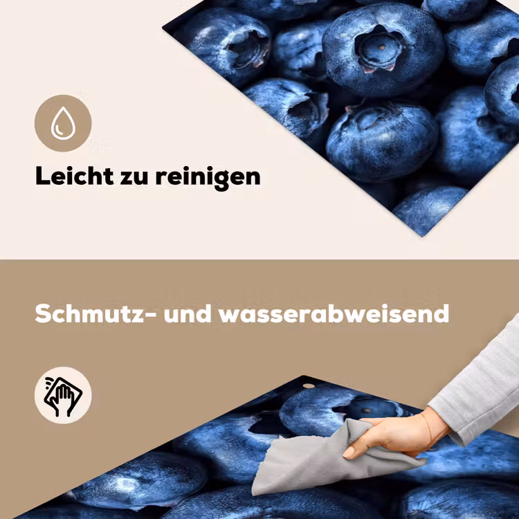 Bessen - Blauw - Fruit Inductie beschemer met haakjes klein -ky-schoon-de