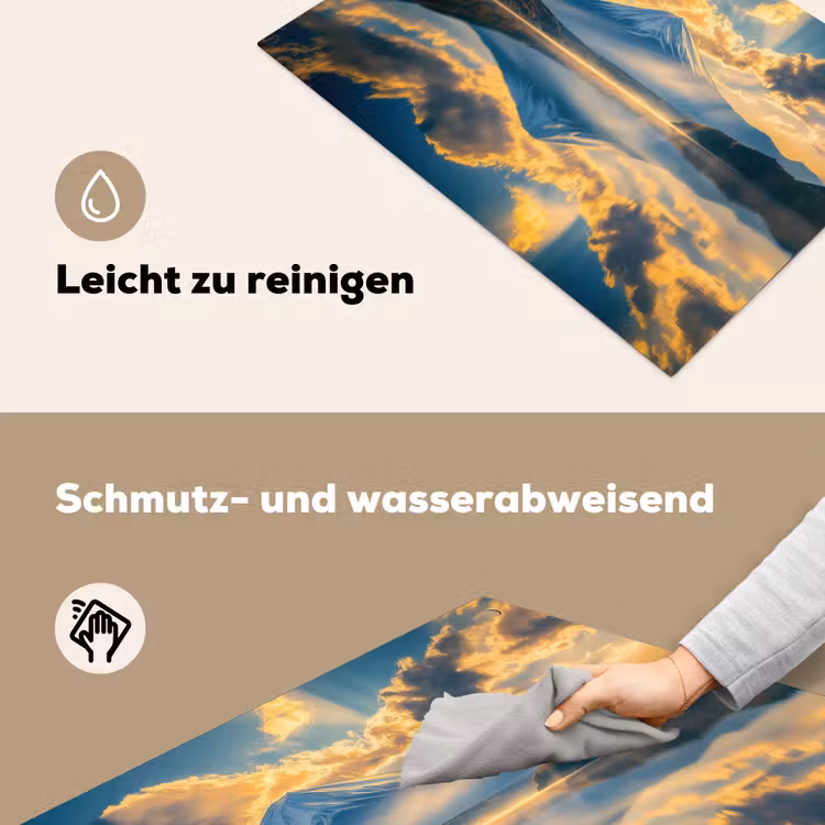 Berg - Rivier - Zonsondergang Inductie beschemer met haakjes klein -ky-schoon-de