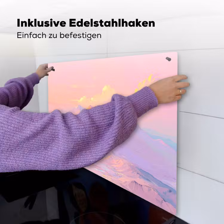 Bergtoppen - Wolken - Dromerig Inductie beschemer met haakjes middel -ky-ophangen-de