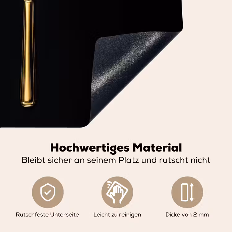 Bestek - Goud - Mes - Vork Inductie beschemer met haakjes klein -ky-onderkant-de