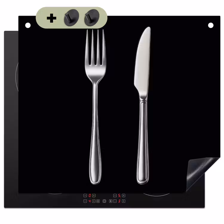 Bestek - Klassiek - Elegant Inductie beschemer met haakjes middel -3d
