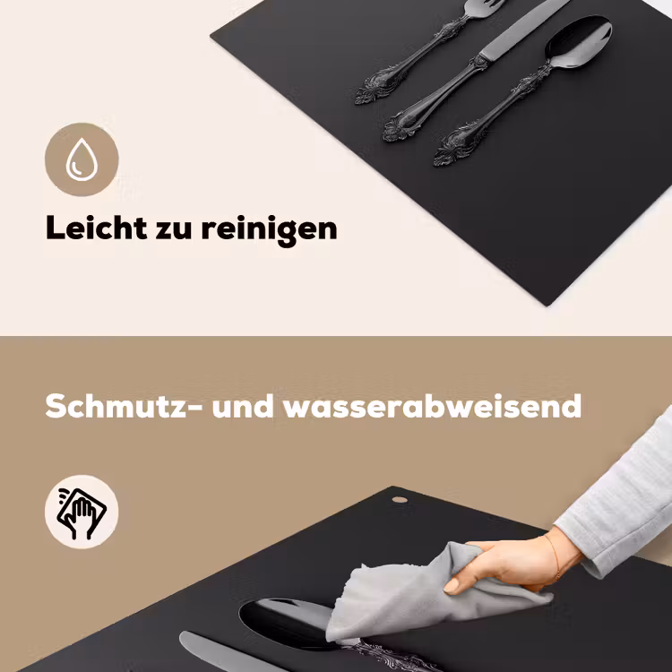 Bestek - Zwart Inductie beschemer met haakjes klein -ky-schoon-de