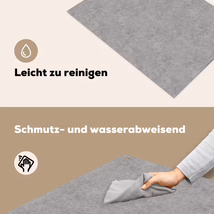Beton - Oud - Patroon Inductie beschemer met haakjes klein 777 -ky-schoon-de