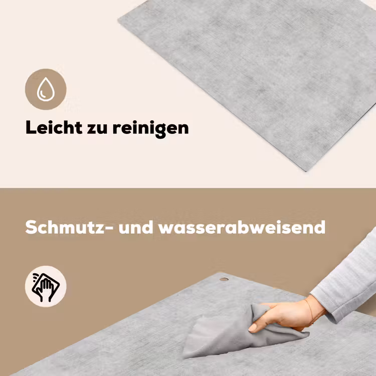 Beton - Grijs - Industrieel - Patroon Inductie beschemer met haakjes klein 777 -ky-schoon-de