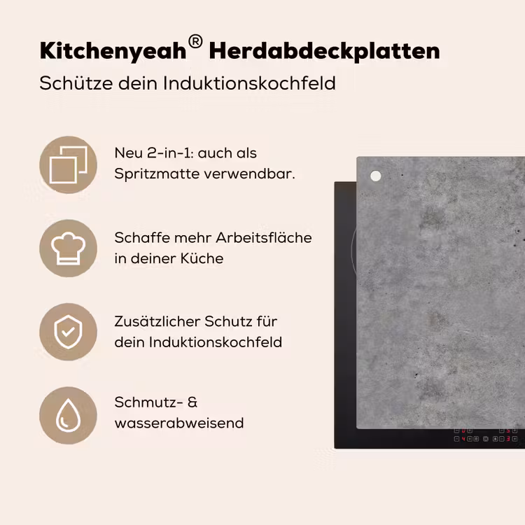 Beton - Industrieel - Patronen Inductie beschemer met haakjes klein 777 -ky-usp-de