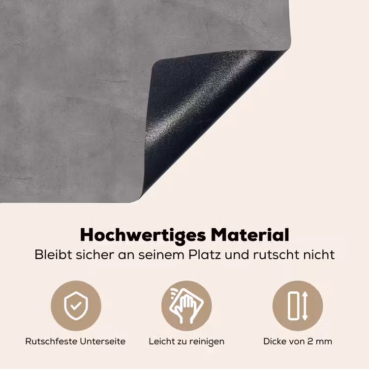 Beton - Structuur - Patroon Inductie beschemer met haakjes klein 777 -ky-onderkant-de