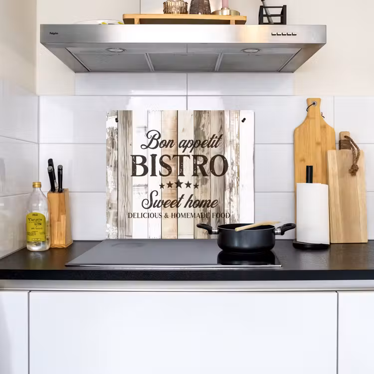 Bistro Welkomstbord Inductie beschemer met haakjes middel -sfeer2