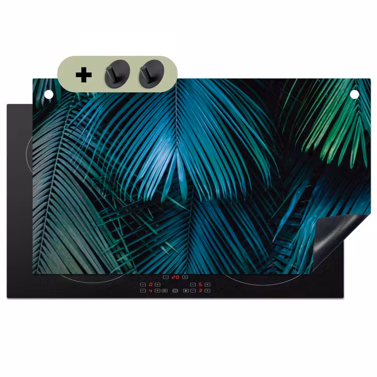 Bladeren - Tropisch - Jungle - Natuur Inductie beschemer met haakjes groot -3d
