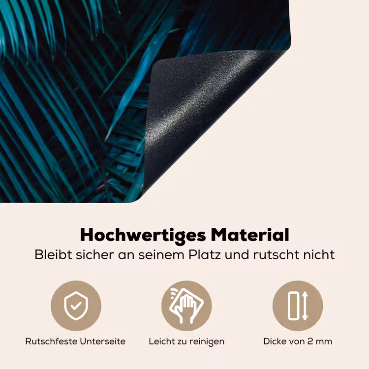 Bladeren - Tropisch - Jungle - Natuur Inductie beschemer met haakjes groot -ky-onderkant-de