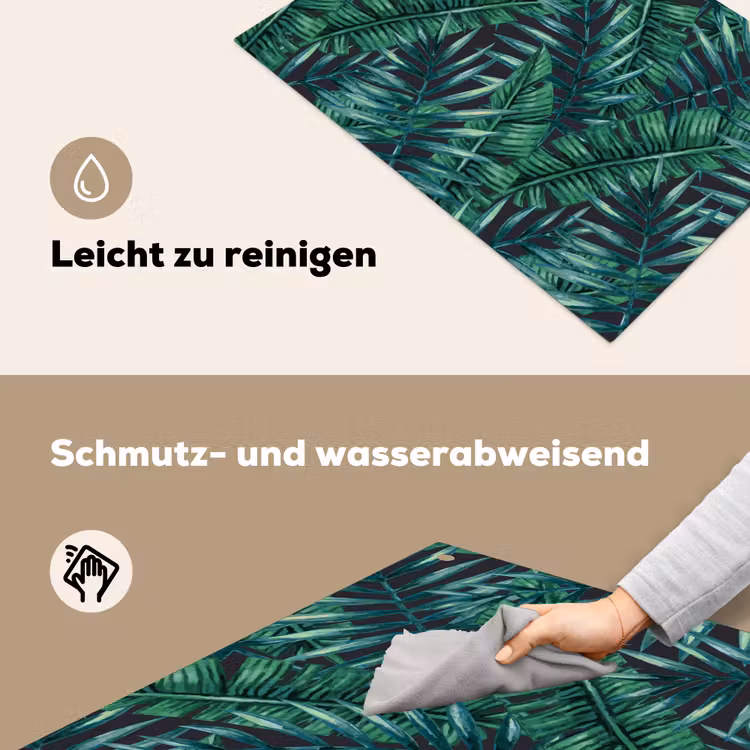 Bladeren - Tropisch - Jungle - Natuur Inductie beschemer met haakjes klein -ky-schoon-de
