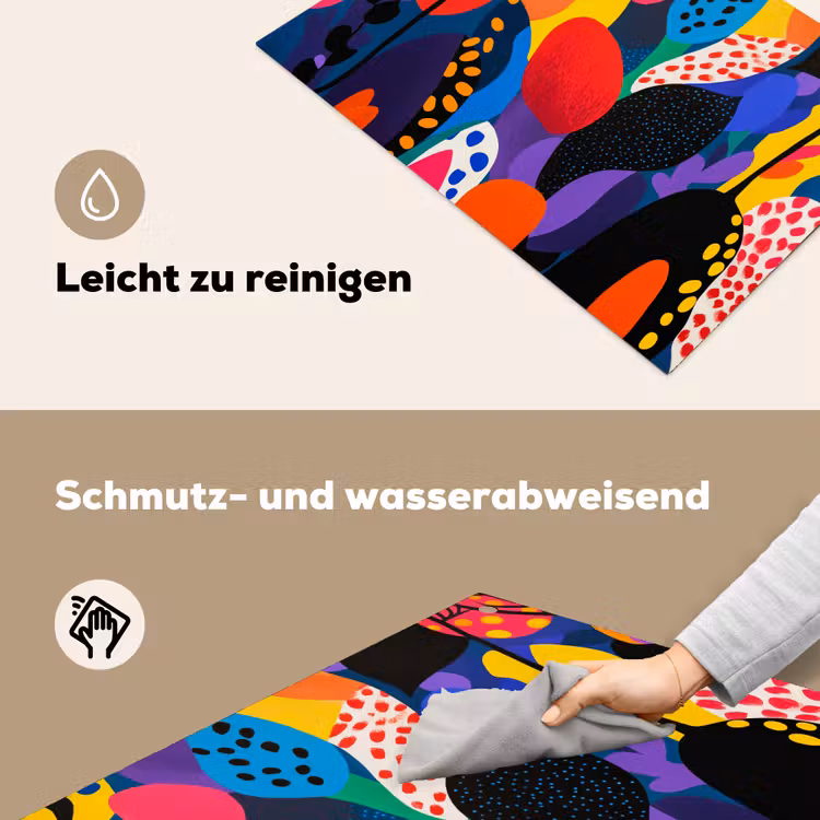 Bloemen - Bladeren - Abstract - Rood Inductie beschemer met haakjes klein -ky-schoon-de