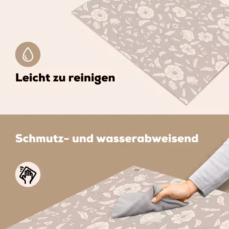 Bloemen - Blaadjes - Patroon Inductie beschemer met haakjes klein 777 -ky-schoon-de