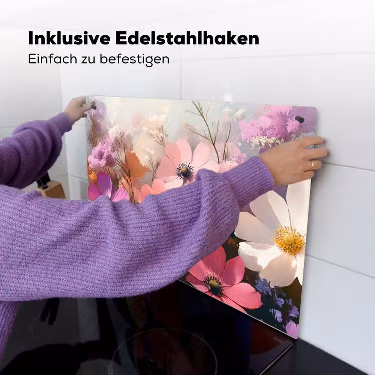 Bloemen - Kleurrijk - Bloei Inductie beschemer met haakjes klein -ky-ophangen-de