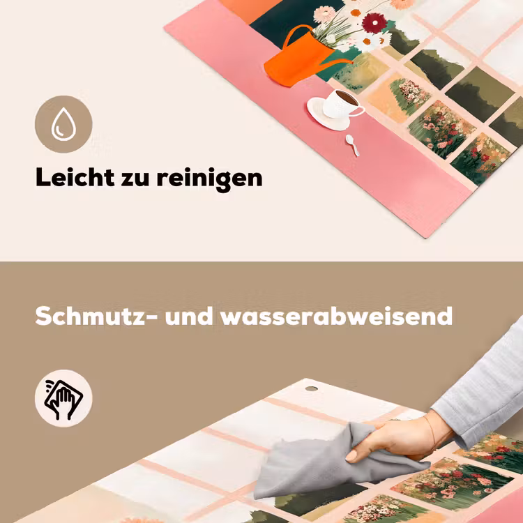Bloemen - Koffie - Raam Inductie beschemer met haakjes klein -ky-schoon-de