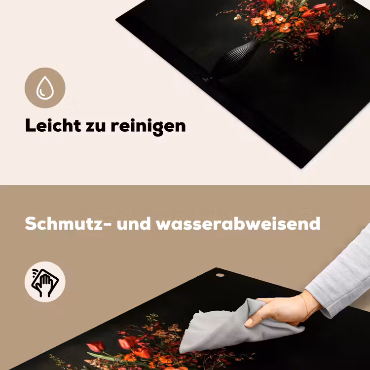 Bloemen - Takken - Boeket Inductie beschemer met haakjes klein -ky-schoon-de