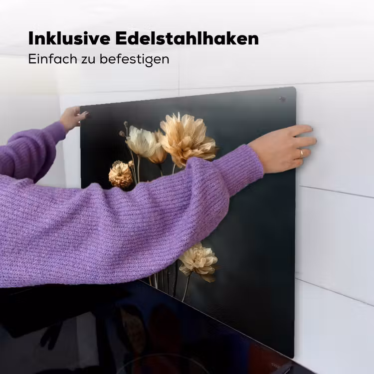 Boeket - Bloemen - Licht - Zwart Inductie beschemer met haakjes middel -ky-ophangen-de