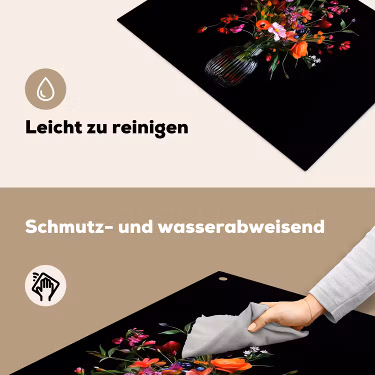 Boeket - Veldbloemen - Vaas Inductie beschemer met haakjes klein -ky-schoon-de