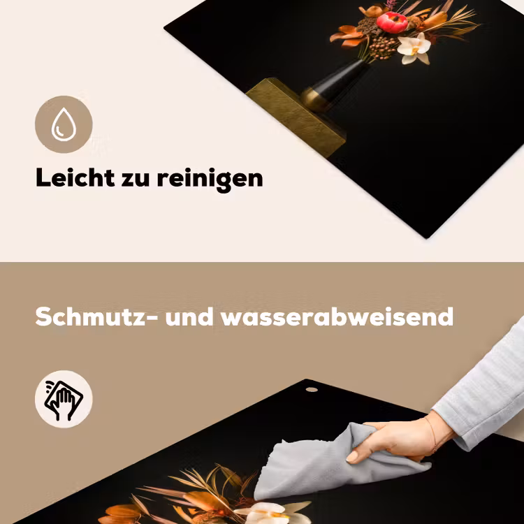 Boeket - Oranje - Gouden - vaas Inductie beschemer met haakjes klein -ky-schoon-de